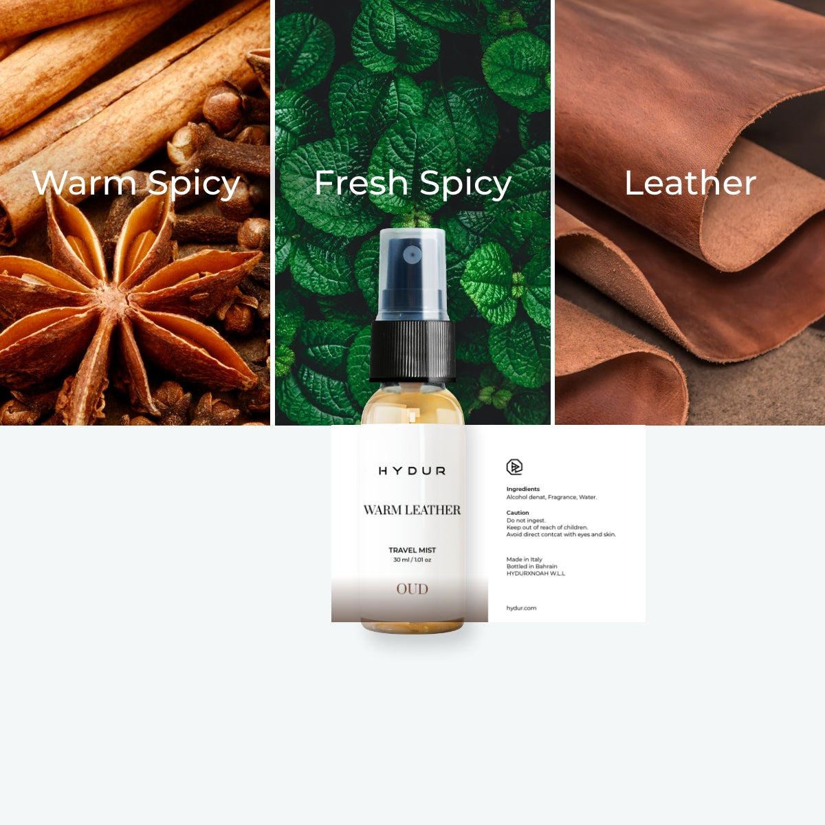 30ml Travel Mist - Warm Leather